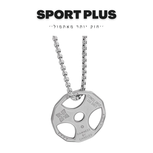 שרשרת תליון פלטת משקולת